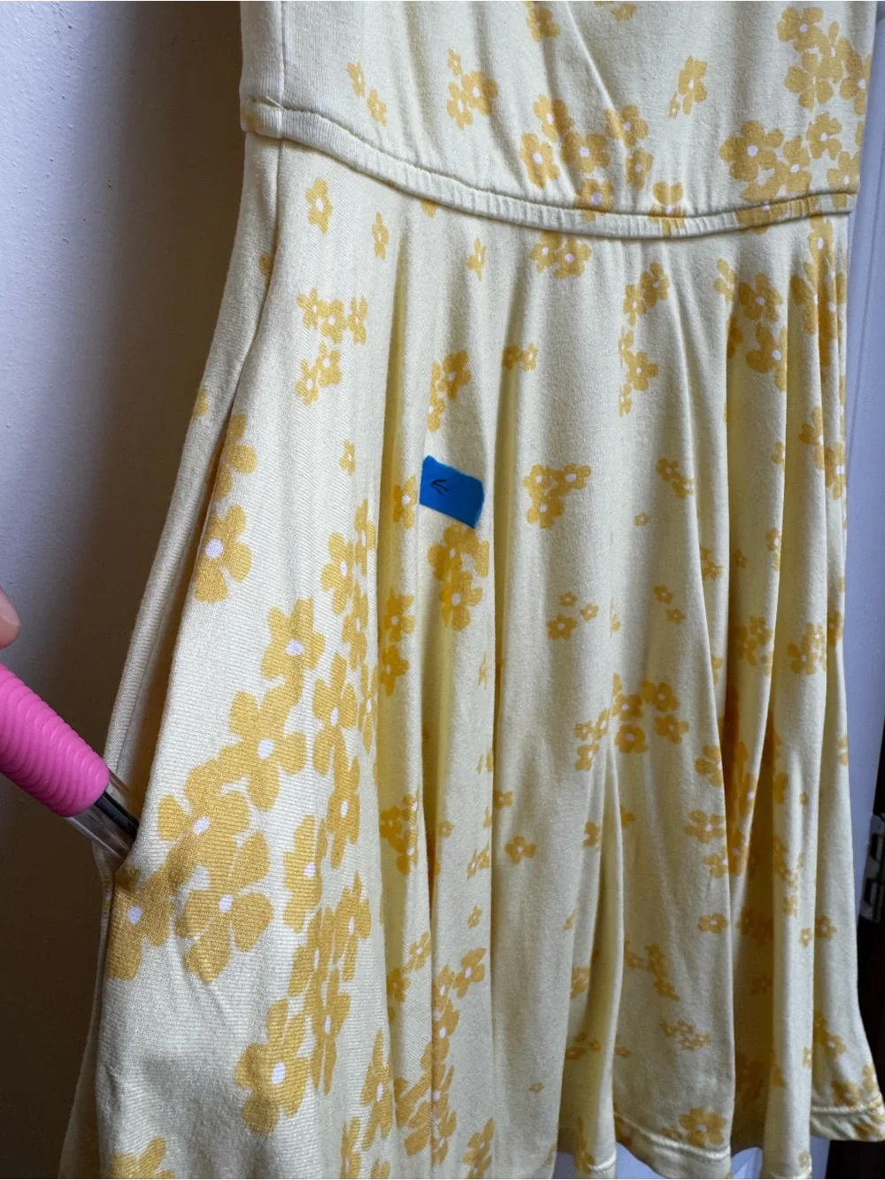 OMI JO 4T Twirl Yellow Floral with Pockets Sleeveless Circle Dress Girls WDW